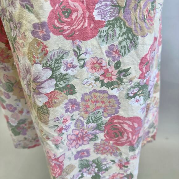 Vintage 70s Skirting the Issue floral wrap skirt one size adjustable knee length - Picture 11 of 16